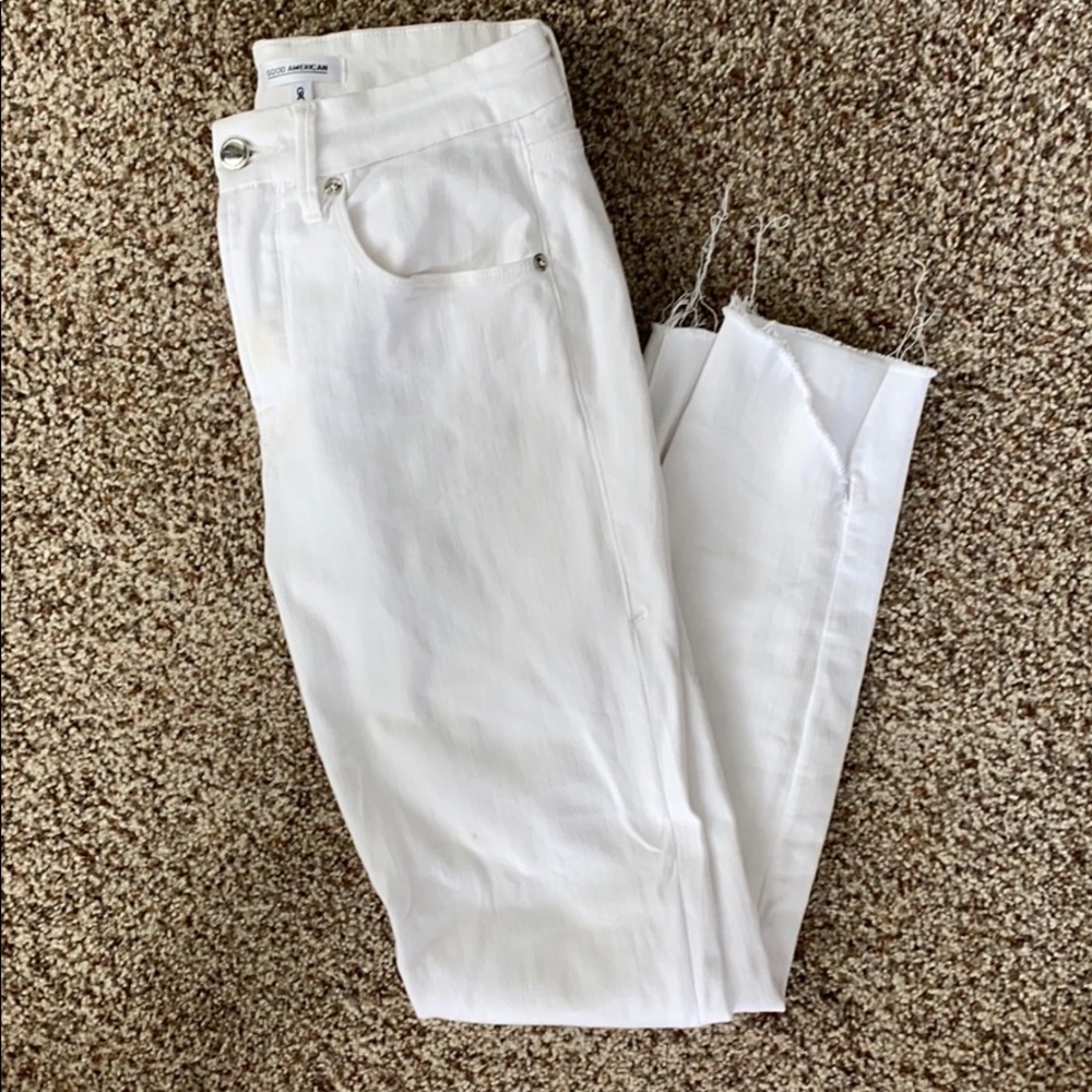 Good American white jeans